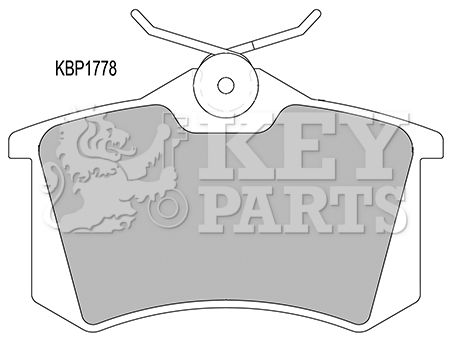 KEY PARTS stabdžių trinkelių rinkinys, diskinis stabdys KBP1778